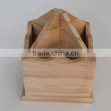 Handmade Office Used Personalized Solid Wooden Pen Holder Wholesale thumbnail-1