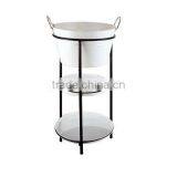 3 Layer Round Galvanized Steel & Power Coating Beverage/beer Ice Tub With Stand & Tray thumbnail-1