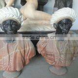 Custom African Style Hand Carved Sculpture Marble Bust for Sale thumbnail-2