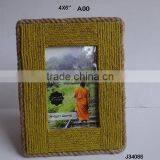Jute Photo Frame in Two Tone Available in All Photo Sizes and Partterns thumbnail-1