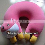 Soft Cat Shaped Microbeads U Pillow