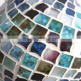 Color Scalloped Shape Mosaic Handmade Rustic Vase Single Types of Flower Vase thumbnail-6