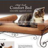 Metal Scroll Rmovable Zippered Covers Comfort Pet Bed for Cats and Dogs thumbnail-1