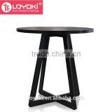 Modern Black Round and Square Shape Wooden Side Table High Quality Home Furniture End Table thumbnail-3