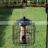 Outdoor 12 Inch Black 4-Peg Squirrel Proof Bird Feeder thumbnail-6