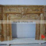 Retrostyle Yellow Marble Fireplace Mantel thumbnail-1