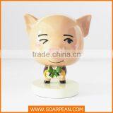 Customozed Fiberglass Vivid Cute Pig Cartoon Statue thumbnail-1