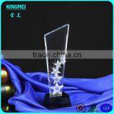 Best Seller Colors Engraved Crystal Glass Star Trophies For Business Cooperation Gifts thumbnail-1