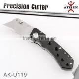 NEW Folding Utility Cutter Knife Locks With Belt Clip thumbnail-1