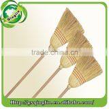 New Product Home Usage Straw Sorghum Broom With Wooden Handle thumbnail-3