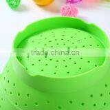 Silicone Birdbath Folding Bowls Kitchen Basket Wash Basin Silicone Basket thumbnail-4