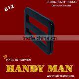 612-3 Hardware Parts Bag Buckle Harness Buckle Stamped Steel Double Slot Quick Buckle thumbnail-6