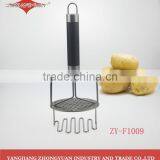 High Quality Stainless Steel Potato Masher With Rubber Handle thumbnail-1