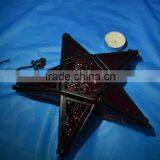 Star Glass Tea Light Candle Holder Rustick Hanging Lighting Lantern Wedding Birthday Party Decoration thumbnail-1