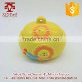 Sunflower Shape Ceramic Sealed Cookie Jar thumbnail-1