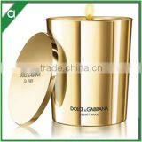 Soy Scented Glass Candle Electroplated Glass Candle Metal Lids Glass Candle thumbnail-1