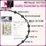 Custom Waterproof Transfer Body Decoration Gold Tattoo Sticker/temporary Tattoo thumbnail-5