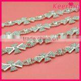 Bridal Crystal Rhinestone Bridal Trimmings Chain WRC-329 thumbnail-1