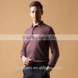 Mens Long Sleeve Polo Shirts OEM 100% Cotton Classic Collar Polo t Shirt for Men thumbnail-2