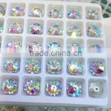 AB Color Marguerite Lochrose Pointed Back Sew on Rhinestones Crystal Stone for Dresses thumbnail-3