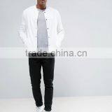 Custom Best Price High Quality New Design Durable Press-Stud Placket Ribbed Collar 100% Cotton Sweat Casual Men Jacket thumbnail-4