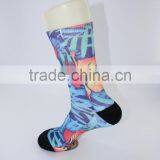 Thick Soft Stretchable Polyester Custom Sublimated Socks Men thumbnail-1