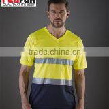 Hot Sale Safety Reflective V-neck t Shirt thumbnail-3
