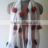 Printed Chiffon Long Scarves thumbnail-2