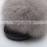 CX-A-70 Cheap Soft Women Wear Genuine Fox Fur Slides thumbnail-4