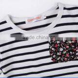 New Arrival Baby Clothing 2017 Boutique Children's Cotton Stripe Long Sleeve Top Kids T-shirt Wholesale thumbnail-3