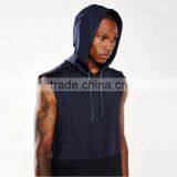 Wholesale Newest Design Sleeveless Hoodie Zip up Sleeveless Zip Hoodie thumbnail-2