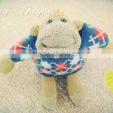 2014toy Sweater Free Knitting Pattern,wool Sweater Design for Pets,designer Toy Sweater thumbnail-1