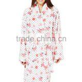 Floral Printed Dressing Gown Fleece Pajamas