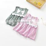 S33570W Loose Cotton Children Blouses for Girls Tops Summer 2017 New Vest Blouse thumbnail-2