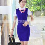 Custom Chantilly and Beautiful Cotton Material Airline Uniforms of Women Wholesale for Sale thumbnail-3
