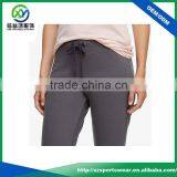 Hot Selling Grey Color Womens Polyester Good Stretch Gym Yoga Pants Jogger Pants thumbnail-3