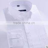 White Cotton Shirt Designs for Men 4 Dollars One Chest Pocket Slim Fit Dress Polo Collar Uniform Shirt thumbnail-1