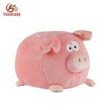 Christmas Stuffed Animal Fluffy Chubby Round Square Pig Wholesale Dancing Singing Cute Fat Black Stuffed Plush Pig Toy thumbnail-2