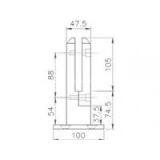 Glass Pool Fencing Spigot thumbnail-2