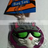 SpaceCat cool tag for airline Rubber Baggage Label