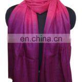90% Pashmina Wool /10% Silk Ombre Shawls Scarves Stoles thumbnail-4