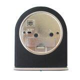 Silent Alarm Clock Leather Table Travel Home Hotel Alarm Clock With Nightlight for Office Bedroom Living Room Decoration thumbnail-4