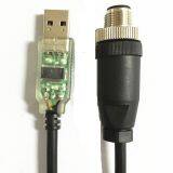 Ftdi usb rs485 to m8 m12 serial conversion cable  RS485 M12 TO USB CABLE