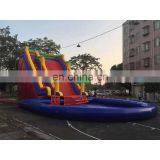 New Design Water Wet Slide Inflatable for Sale Water Park Large Inflatable Slide With Pool