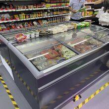 Supermarket Chest Freezer Combined Island Freezer Horizontal Display Freezer Sold in UK thumbnail-1