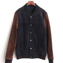 FACTORY NEW ARRIVAL FASHION MEN'S GENUINE SUEDE LEATHER BASEBALL JACKET 2021/AW thumbnail-1