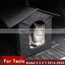 New Kennel Travel Dog Car Trunk Cover Folding Box For Tesla Model 3 Pet Carriers Bag Carrying For Cats Dogs For Model3 S X thumbnail-3