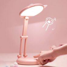 LED Desk Lamp Touch Table Lamp Book Read Light for Kids Portable Cute Cat USB Eye Protection Children Bedside Reading Lamp thumbnail-5