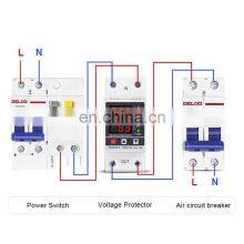 63A 230V Din Rail Adjustable Over Voltage Under Voltage Protect Electric Digital Automatic Voltage Protector thumbnail-5
