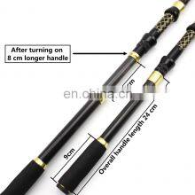 1,8 м, 2,1 м, 2,4 м, 2,7 м, 3,0 м, 3,6 м углеродный спиннинговый удочерный ствол с керамическими колец направляющими и катушкой, антизавитковый телескопический удочерный ствол thumbnail-2